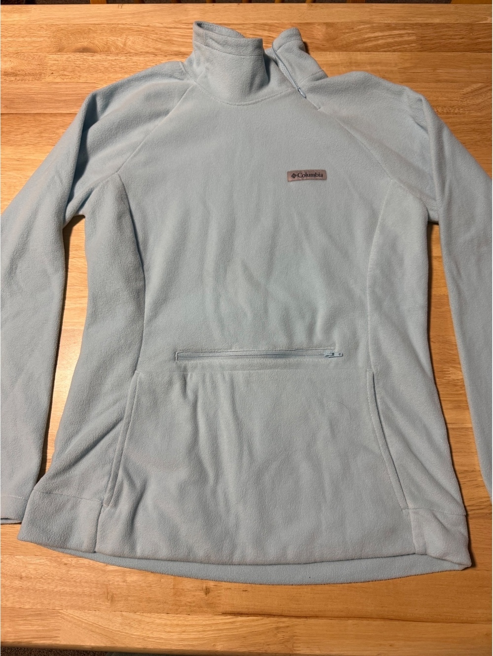 Columbia Women’s Medium Light Blue Fleece Quarter Zip Pullover